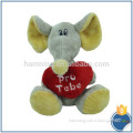 plush shy elephant with heart dressed elephant plush toy for Valentine